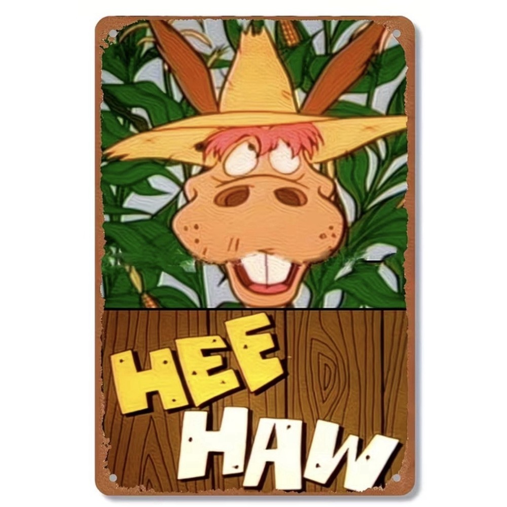 New 8x12 Hee Haw‎ Metal Wall Sign Tin TV Retro Decor Vintage Den Bar Movie Room
